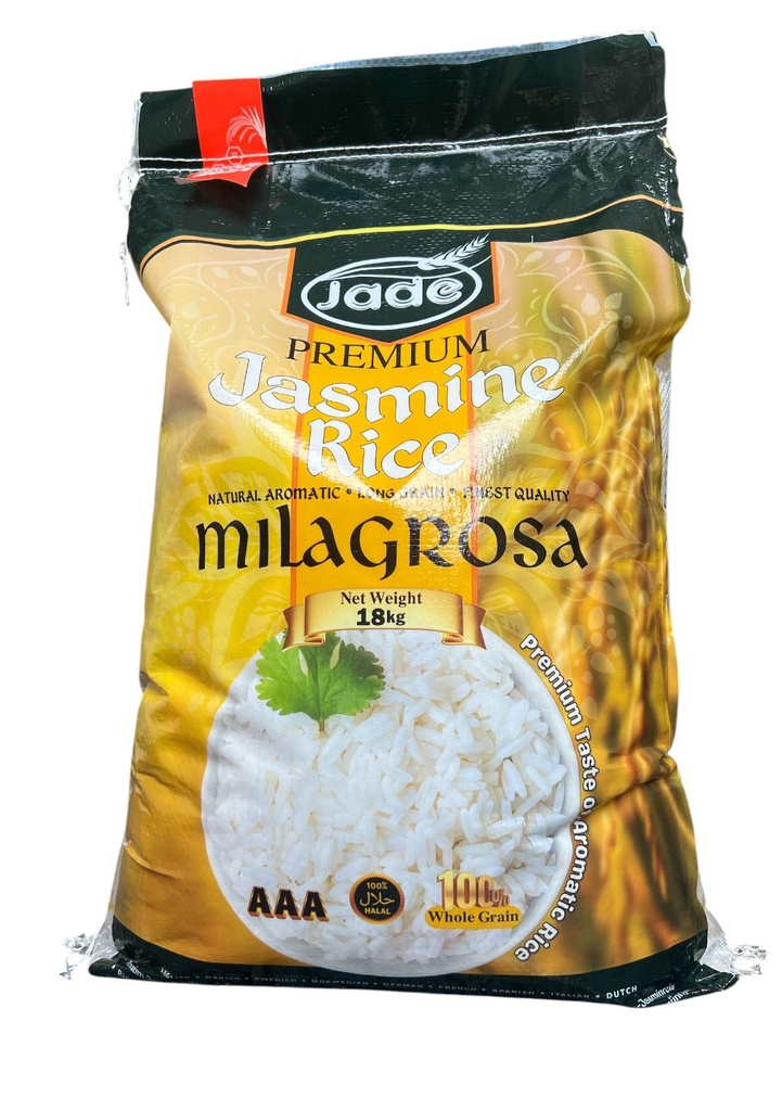 Jade Milagros Jasmine Rice 18kg