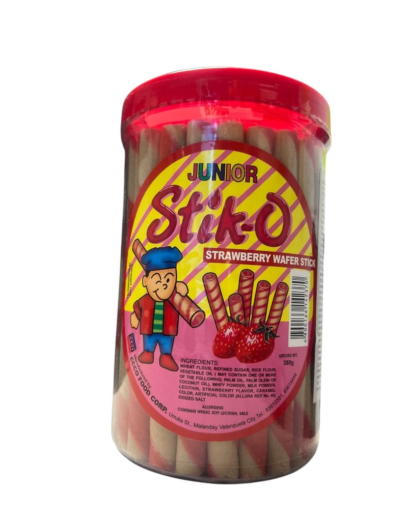 Stik-O Wafer Sticks Strawberry 380g