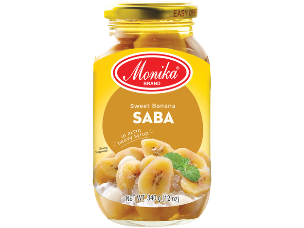 Saba Banana in heavy Syrup 340g - Monika