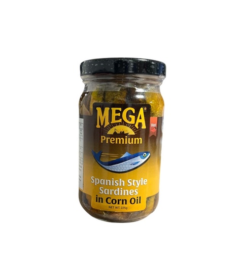 Mega Sardines Spanish Sytle in Corn Oil 225g