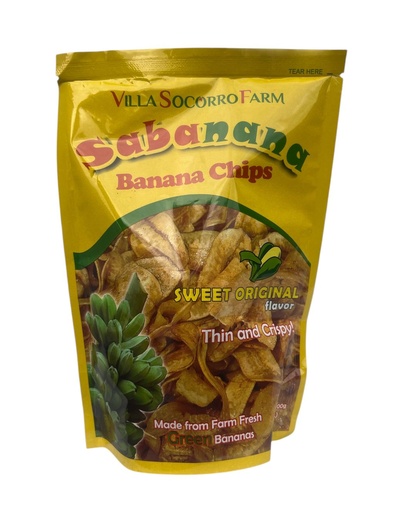 Sabanana Banana Chips Sweet Original 100g