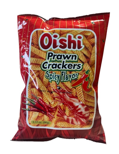 Prawn Crackers Spicy 90g - Oishi